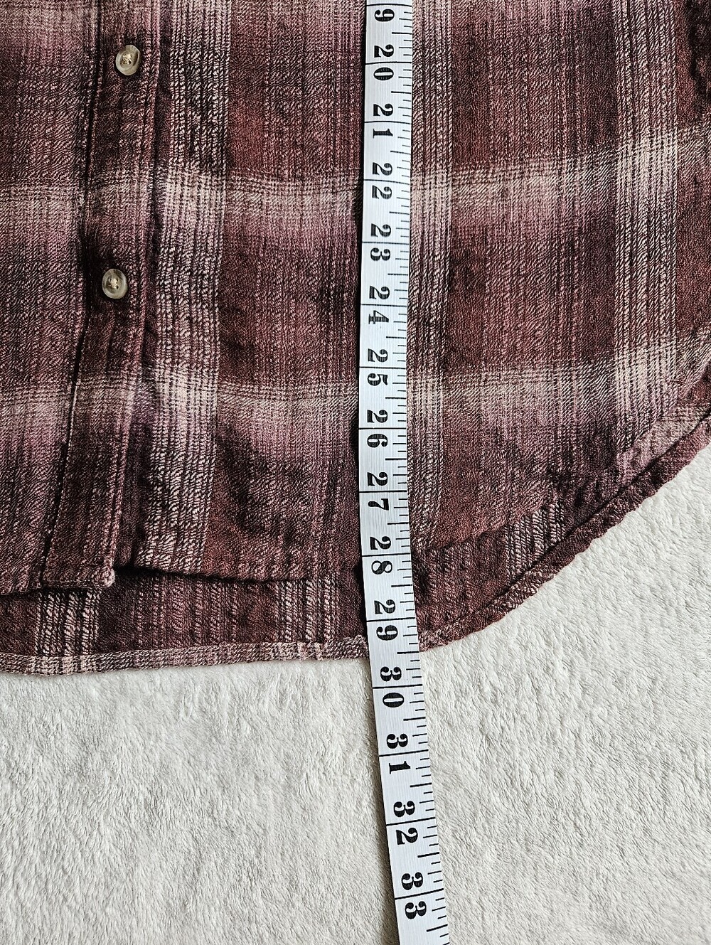 beachlunchlounge Elly Plaid Button Down Shirt XL Japanese Maple Viscose Cotton - Picture 8 of 14